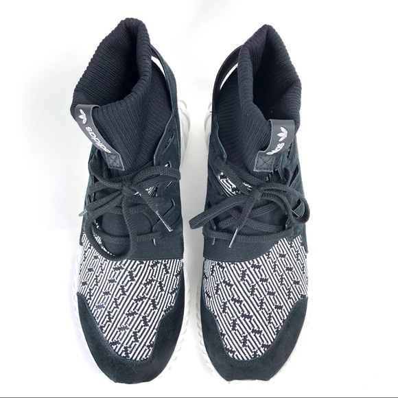 adidas tubular doom black and white